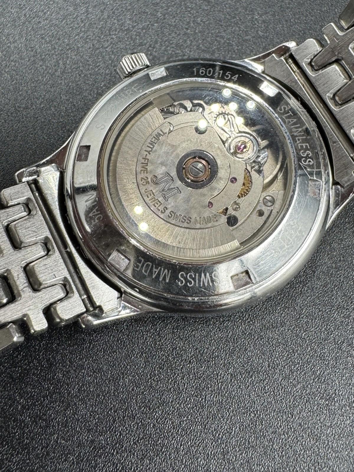 Jean Marcel Automatic Watch 160.154 Twenty Five Jewels Swiss Made 5 ATM Sapphire