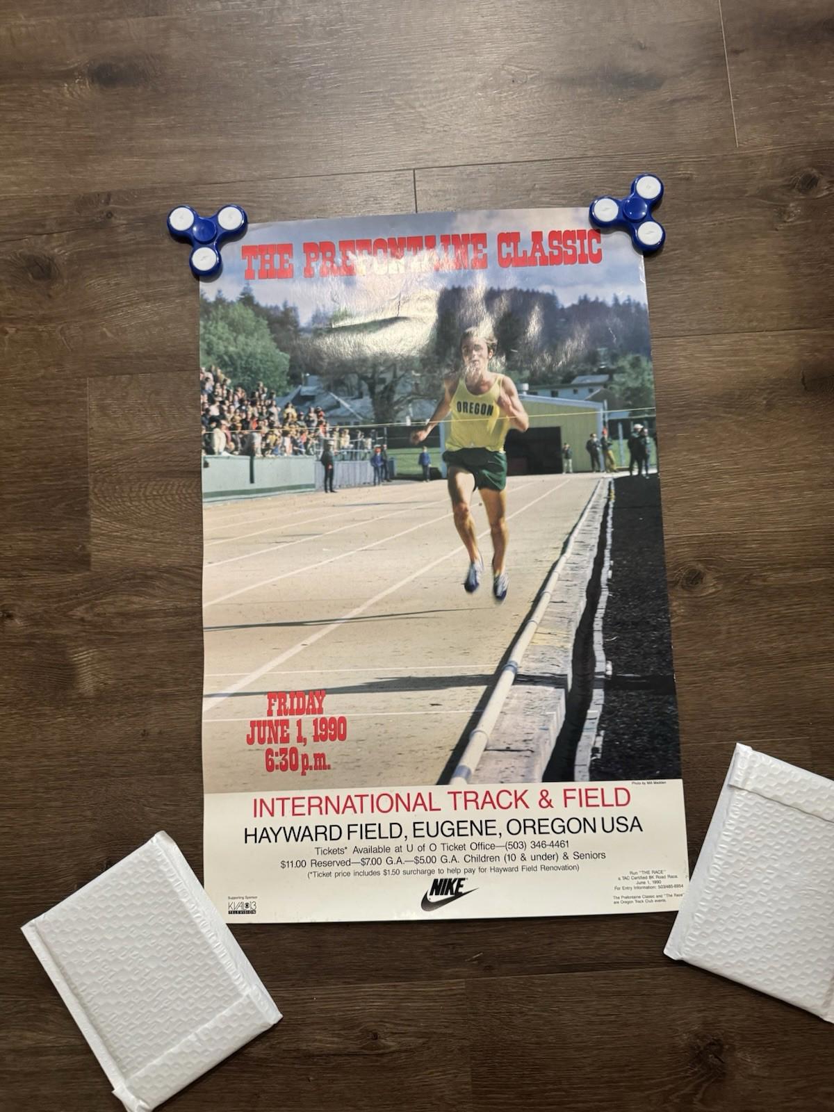 The Prefontaine Classic Poster 1990 Hayward Field Eugene Oregon 24x16 Very Rare