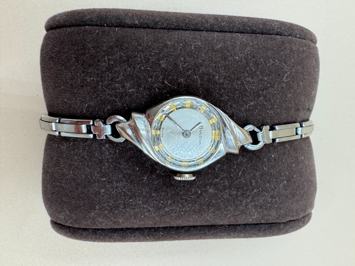 Bulova 10K RGP Ladies Cocktail Watch Swiss Manual Wind Serviced - Runs very well