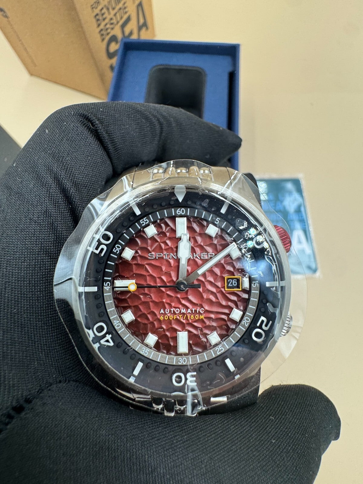 Spinnaker Bradner Automatic Red / Stainless Steel Red Dial Wristwatch SP-5062-99