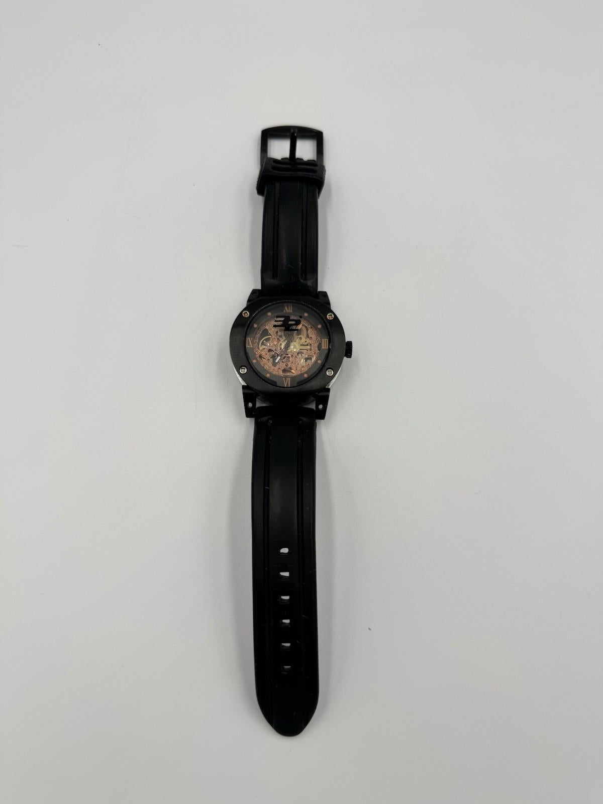 32 DEGREES Automatic Movement Floating Goldtone Skeleton