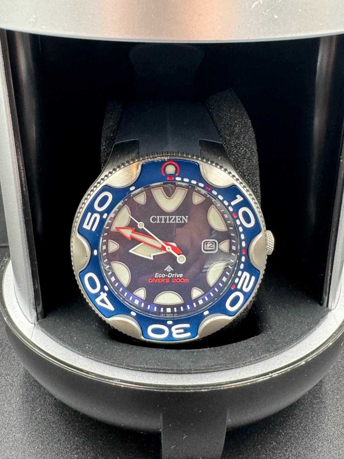 CITIZEN PROMASTER MARINE BN0231-01L Eco-Drive Diver's Watch 200m Orca Blue Used