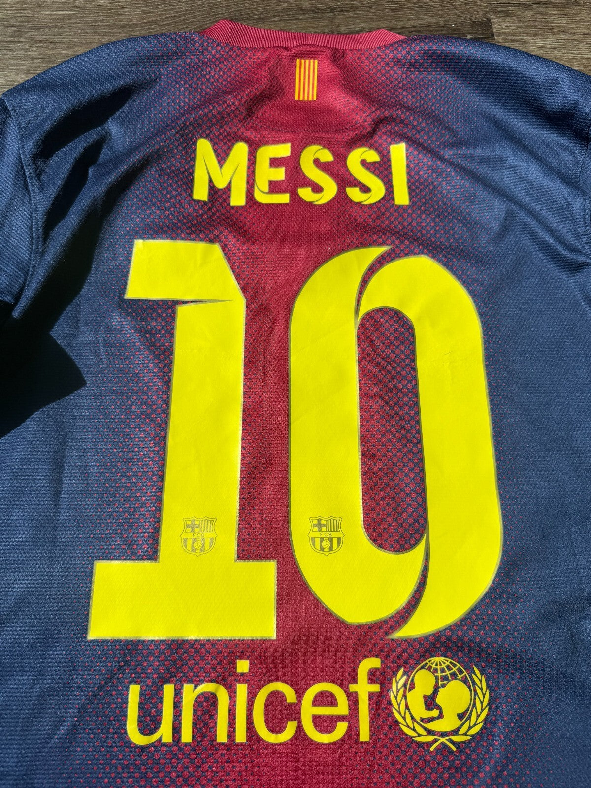 Barcelona 2012- 2013 Home football Nike Long Sleeve Jersey #10 Messi Size Medium