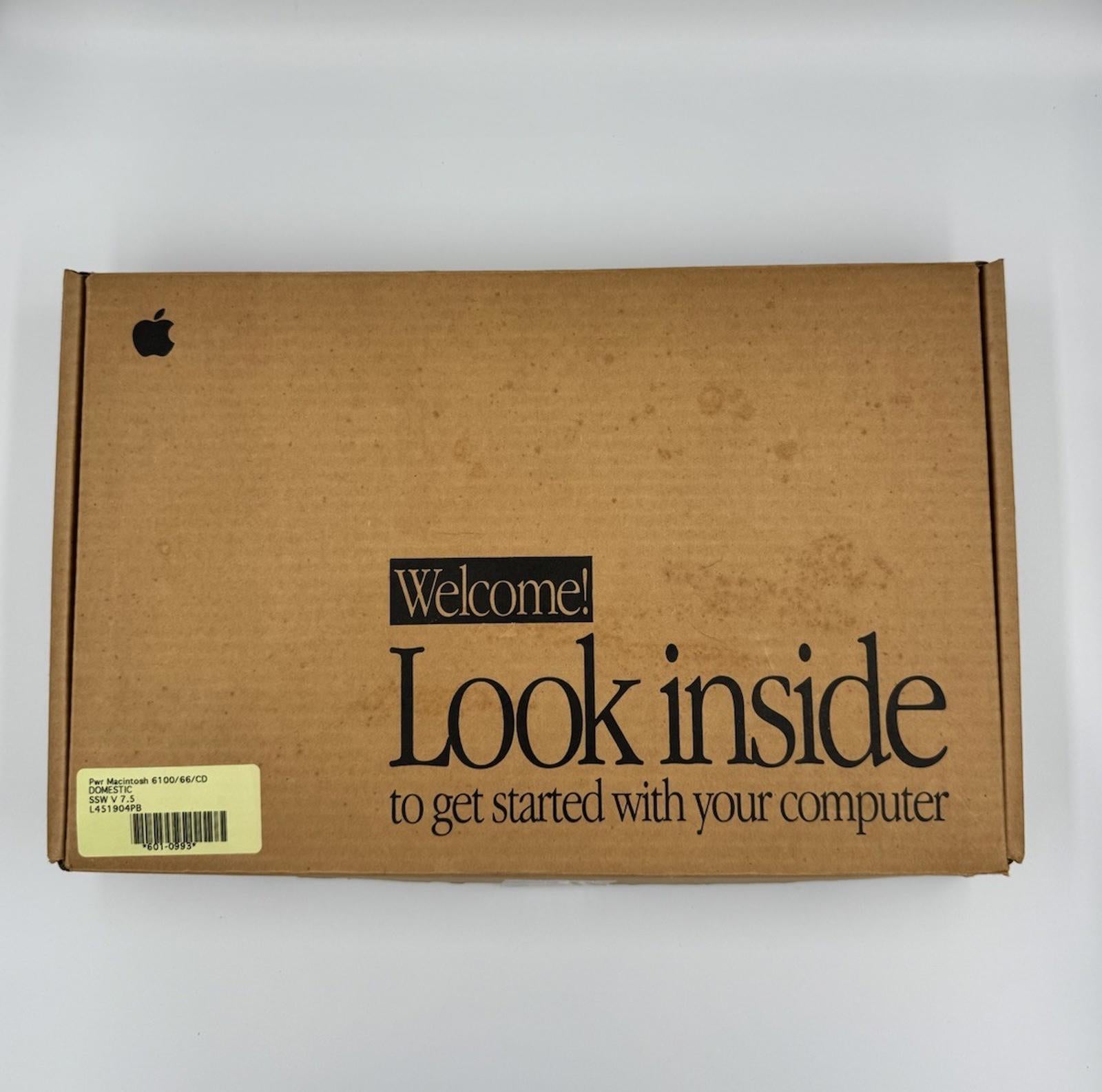 Apple Power Macintosh 6100/66 Manuals, Disks & Original Box