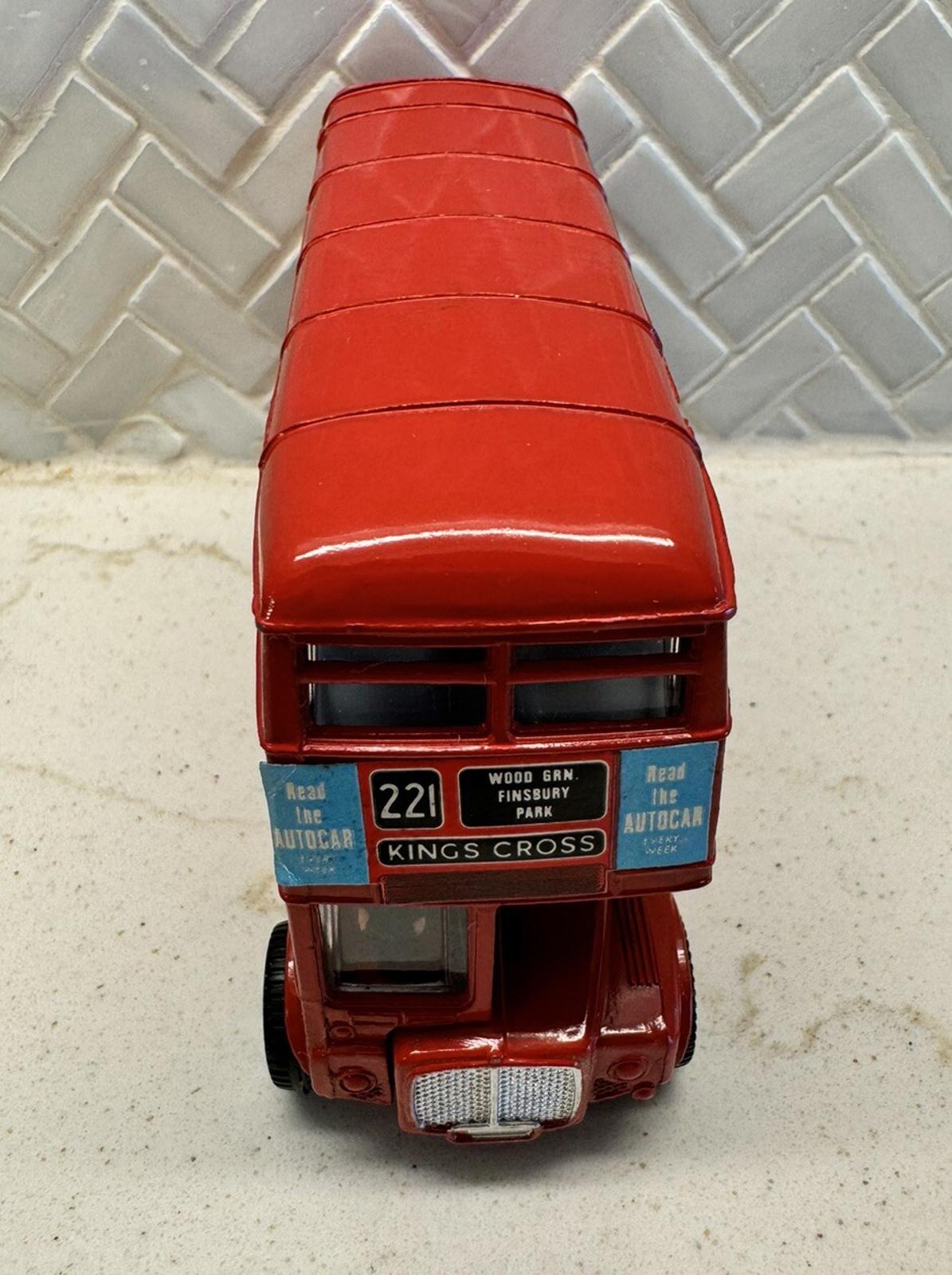 Dinky Toys #289 1974 Routemaster Red London City Bus Visit Madame Tussaud's GC +
