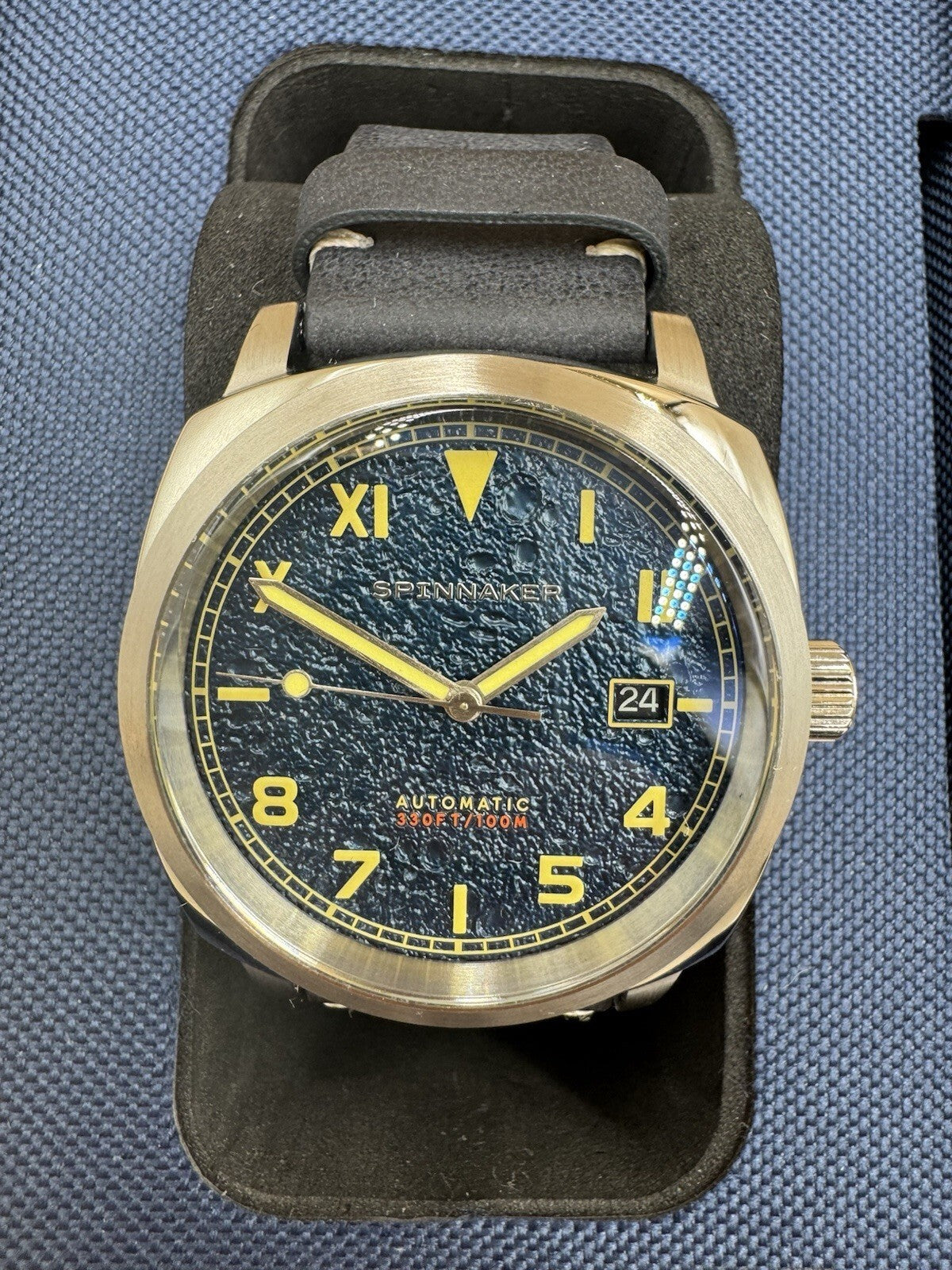 Spinnaker Hull California Blue Dial Japanese Automatic SP-5071-02 Men's Watch NM