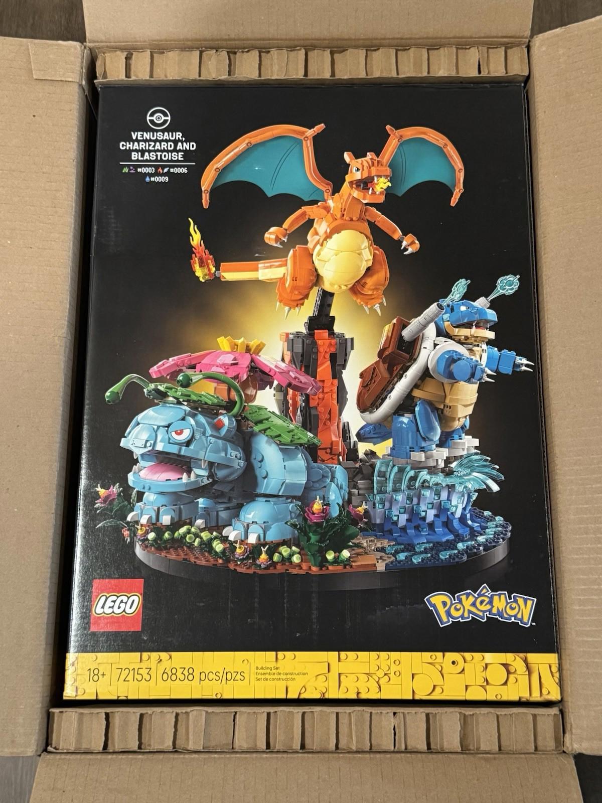 Lego Pokemon 72153 Venusaur, Charizard, and Blastoise BRAND NEW IN BOX SHIPS NOW