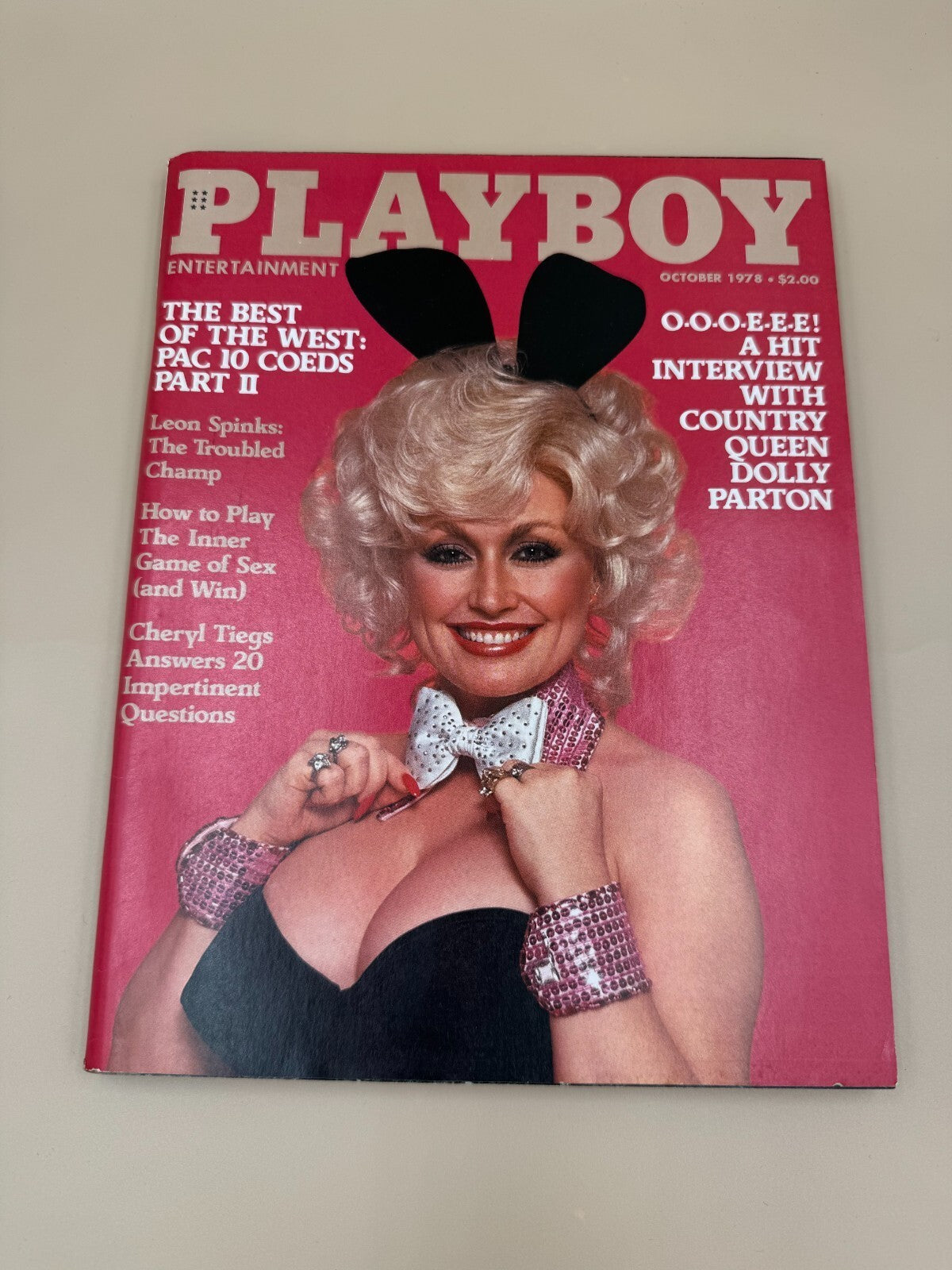 October 1978 DOLLY PARTON PLAYBOY Magazine Very Good Conditi