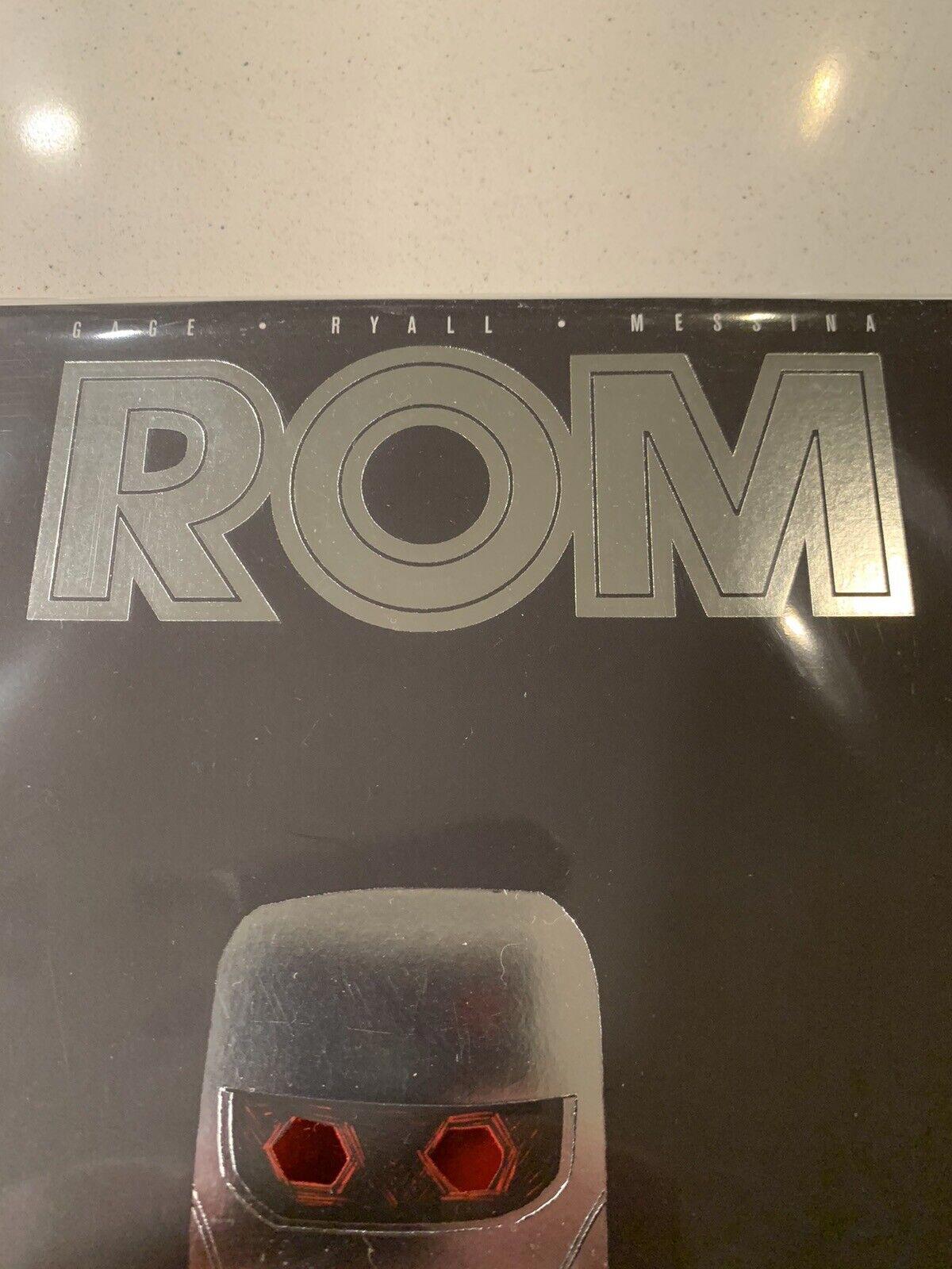 ROM #1 IDW Convention Re-Cover Signed Messina Gage Ryall