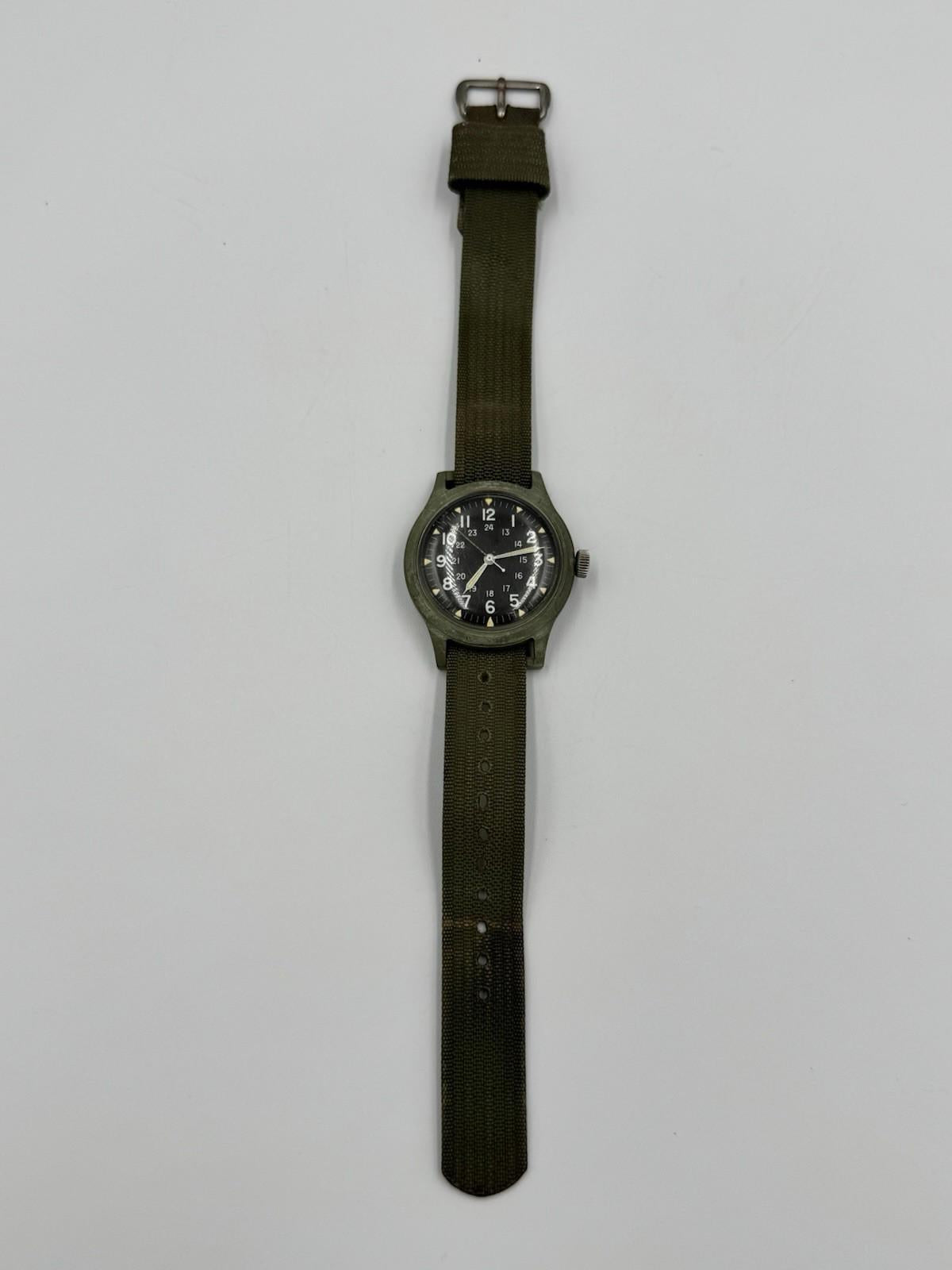 U.S. Military Wrist Watch · October 1965 – Original Issue with Strap