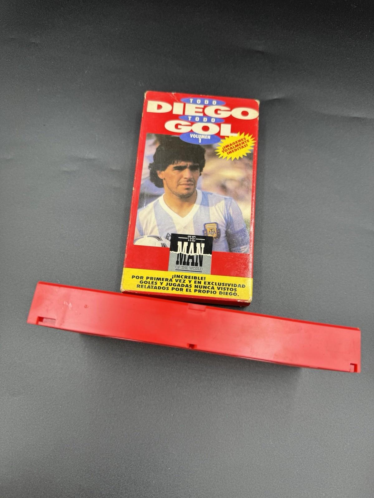 Todo Diego Todo Gol Volumen 1 Maradona Soccer VHS Video Tape