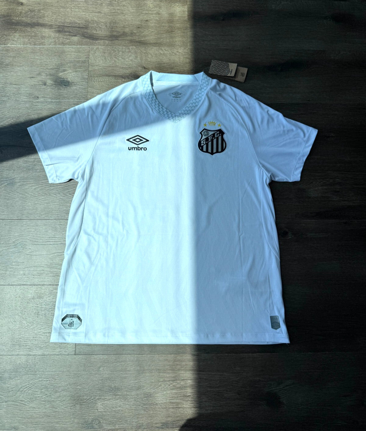 Santos FC Neymar 10 Jersey Umbro Fan - White Black Authentic 2025 Brand New Tags