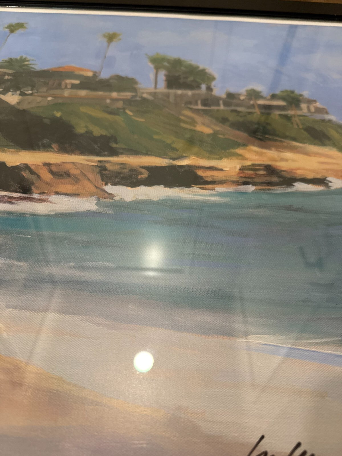 Jeff Yeomans Signed Print 204/400 La Jolla California Beach Framed San Diego Art