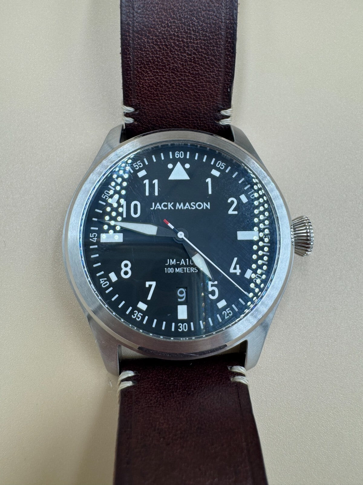 Jack Mason Watch JM-A101-002 Men's Regular Import Brown with Box Stainless Steel