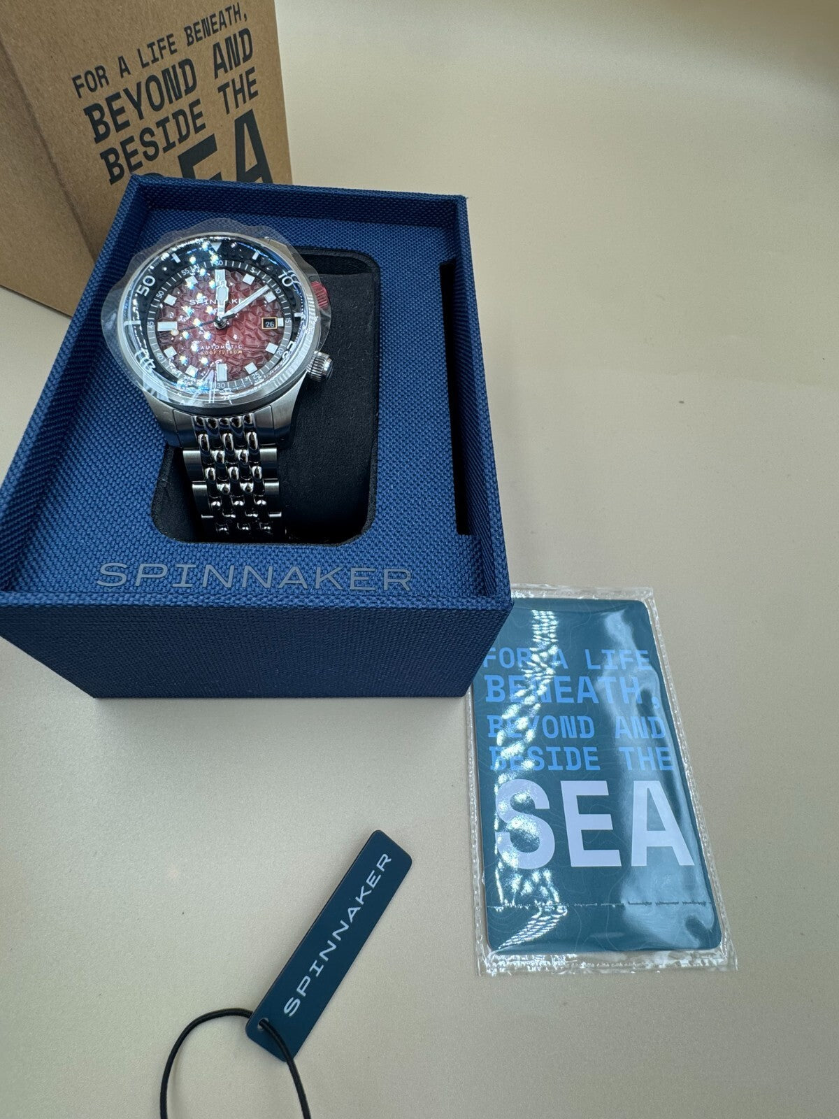 Spinnaker Bradner Automatic Red / Stainless Steel Red Dial Wristwatch SP-5062-99