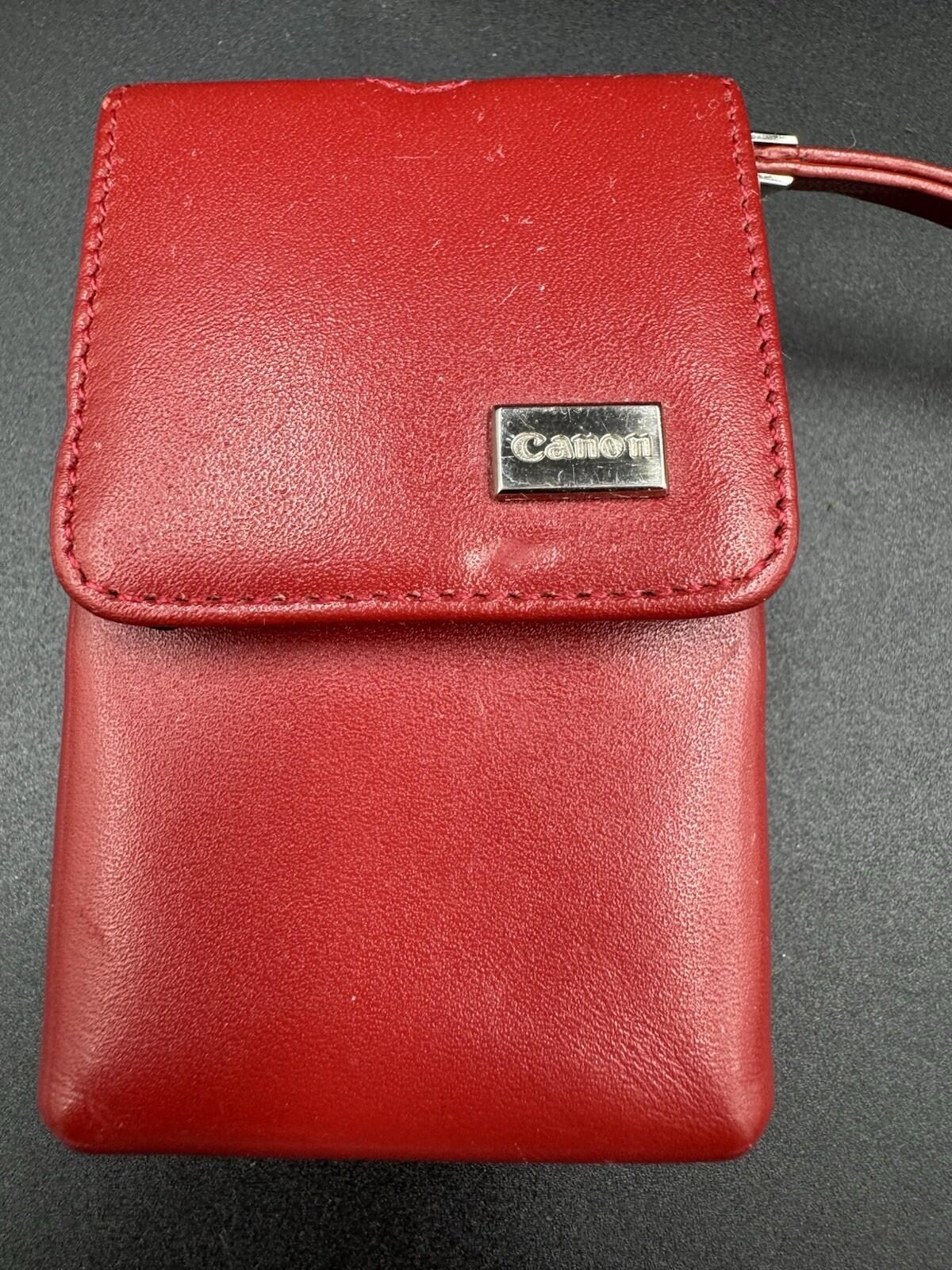 Canon PowerShot Digital ELPH SD400 5.0MP Digital Camera with Original Red Case
