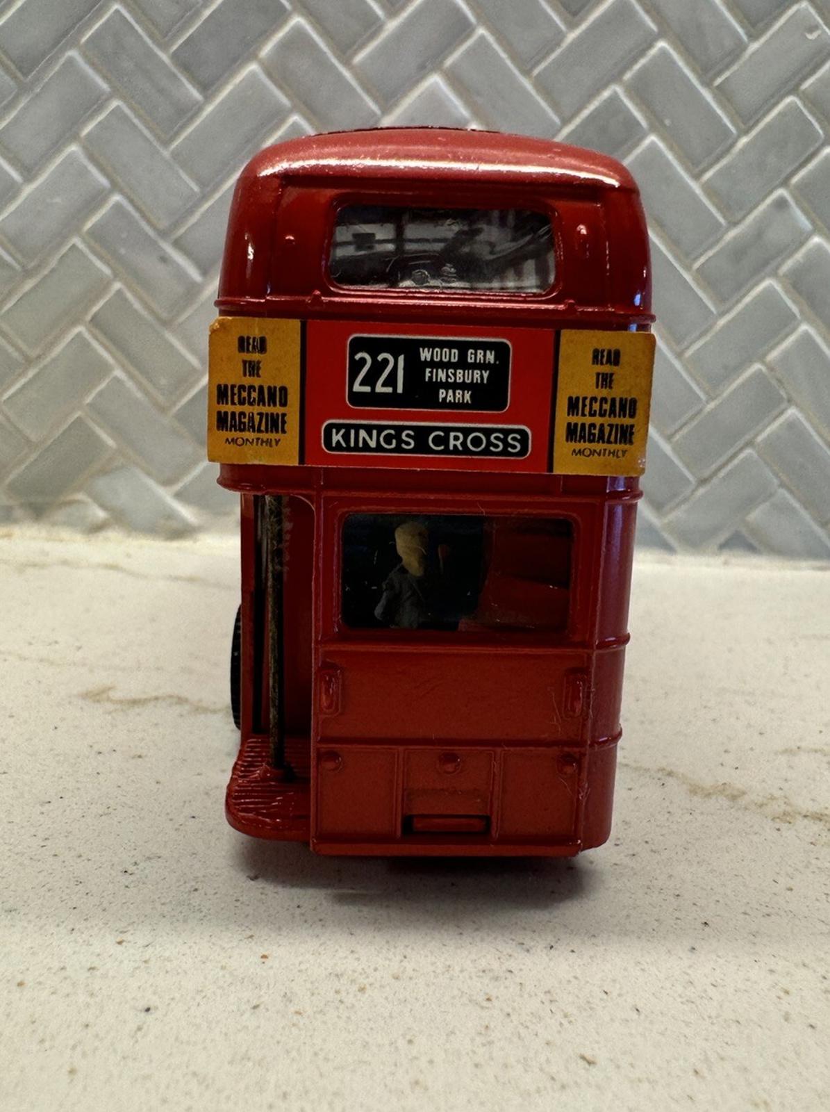 Dinky Toys #289 1974 Routemaster Red London City Bus Visit Madame Tussaud's GC +