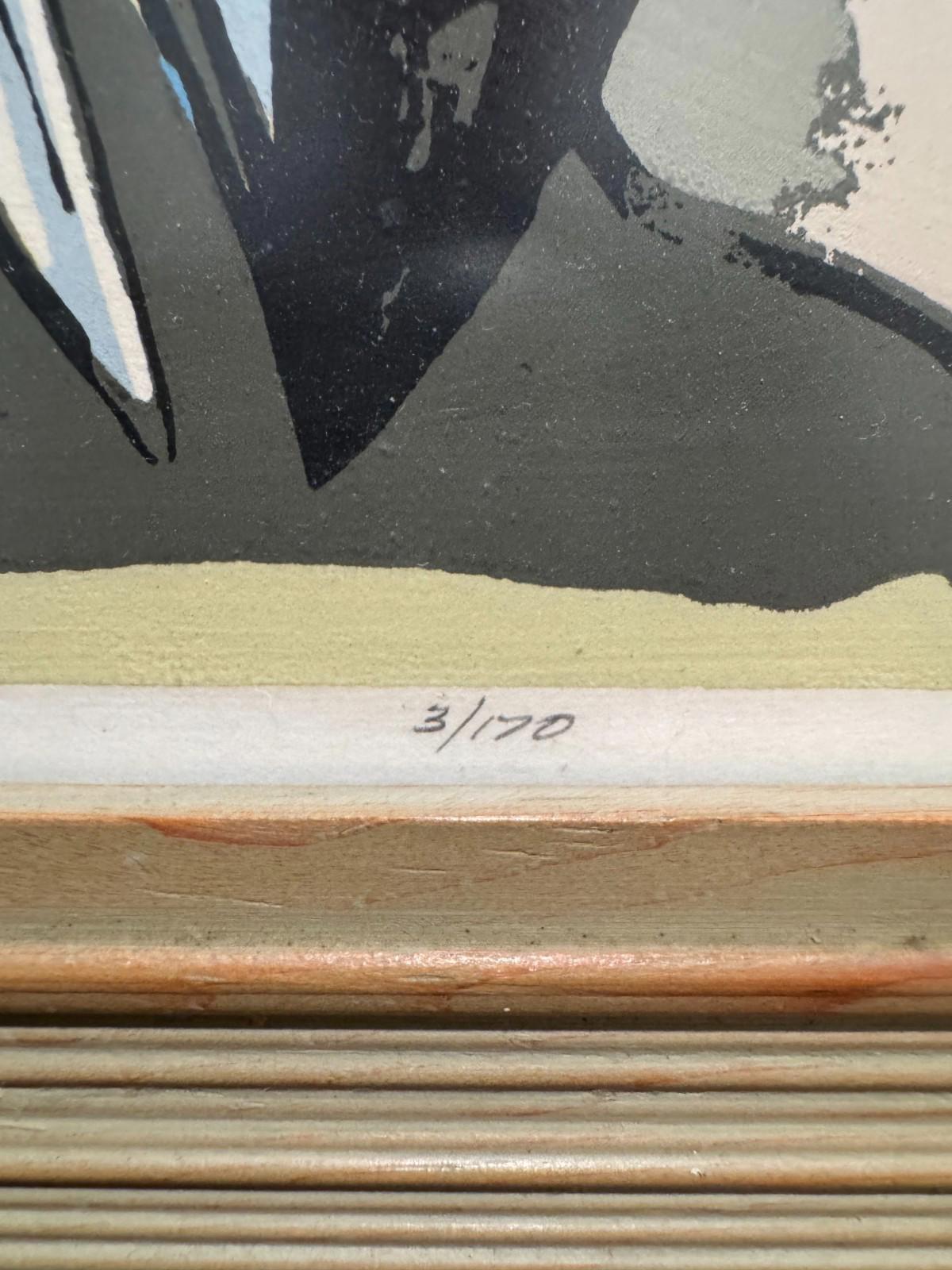 Millard Sheets Island Girl Serigraph Print 3/170 Double Sign