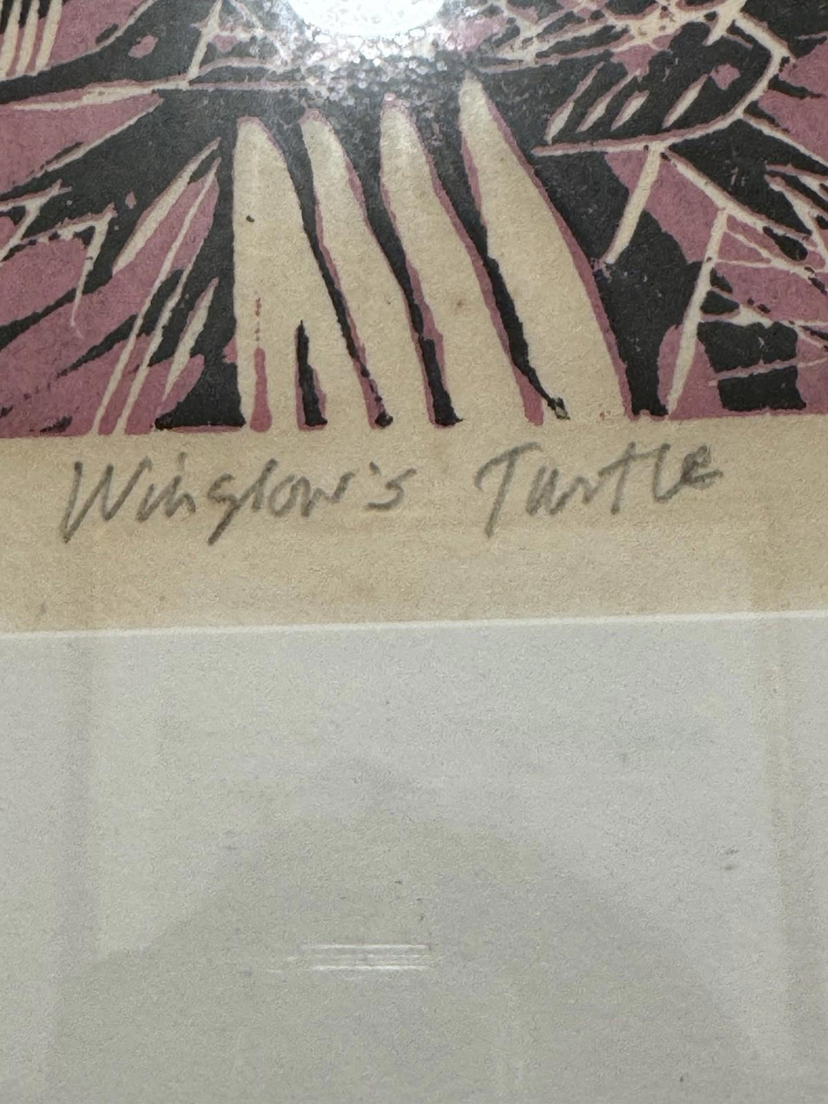 Rare Signed Tarmo Watia Color Print Winslow's Turtle 9/12