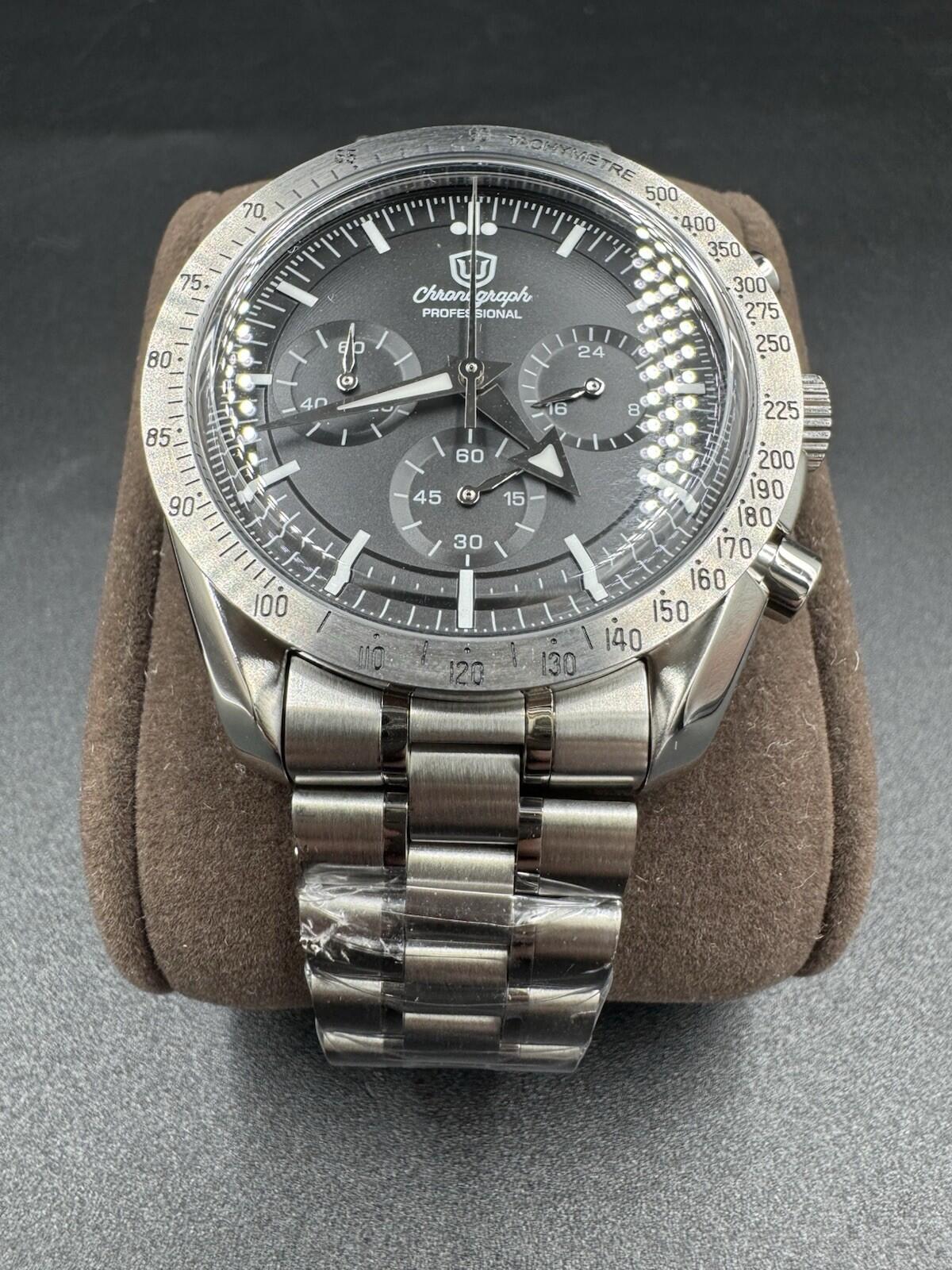 Watchdives 39mm VK63 Chronograph Watch WD1863 Quartz VK63 Chronograph Very Good+