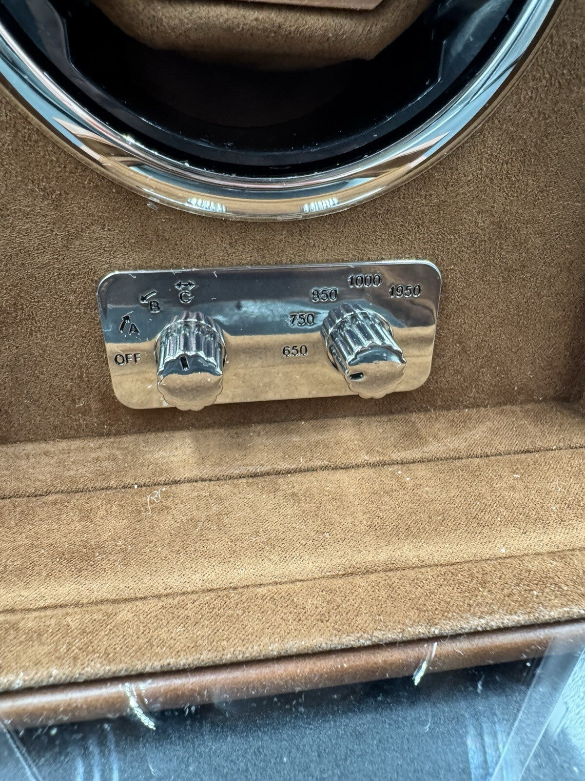 ROTHWELL SINGLE WATCH WINDER FOR AUTOMATIC WATCHES W/ QUIET MOTOR NEAR Mint Cond