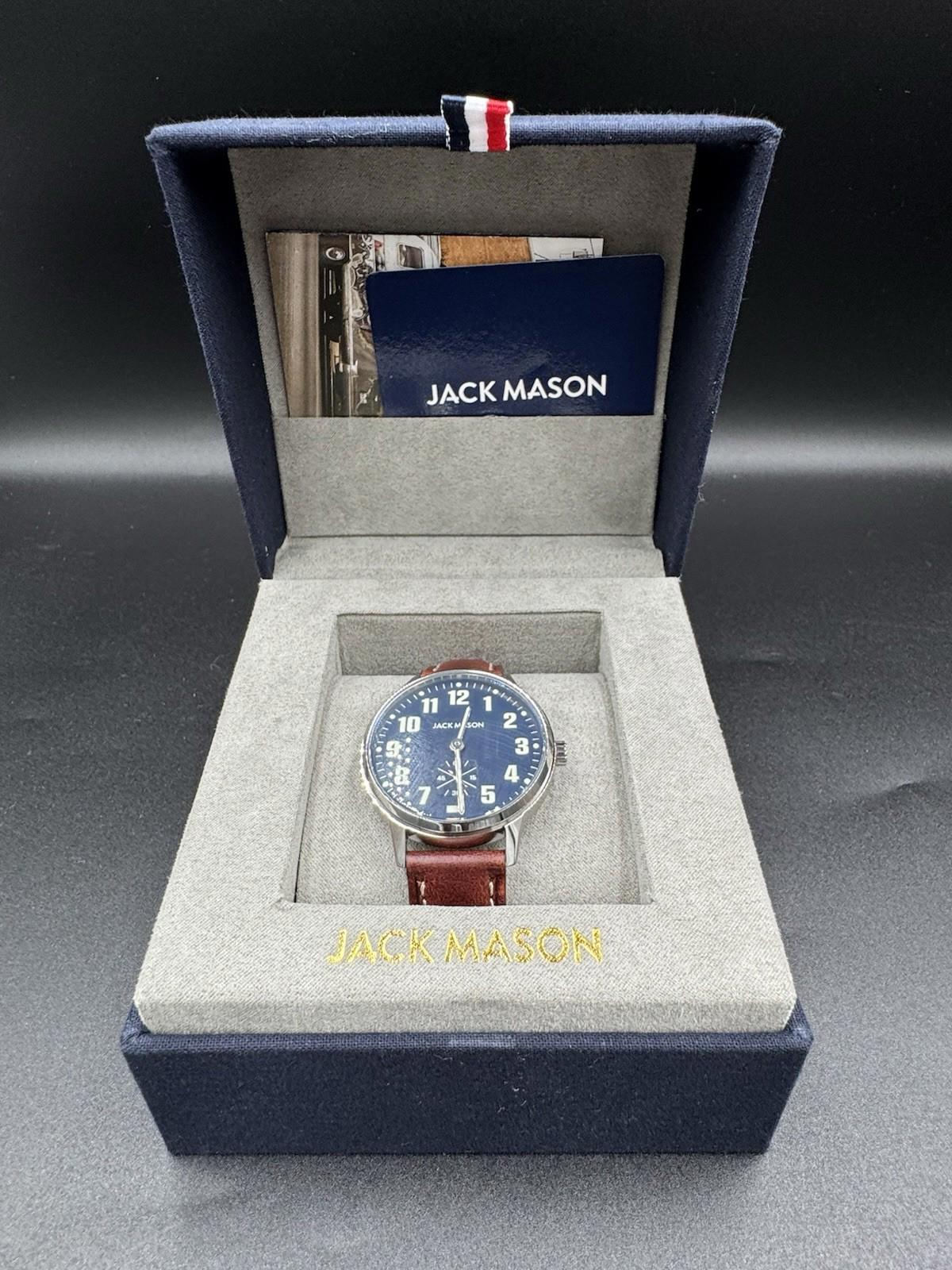 SOLD OUT Jack Mason Field Sub Second Quartz 38mm brown