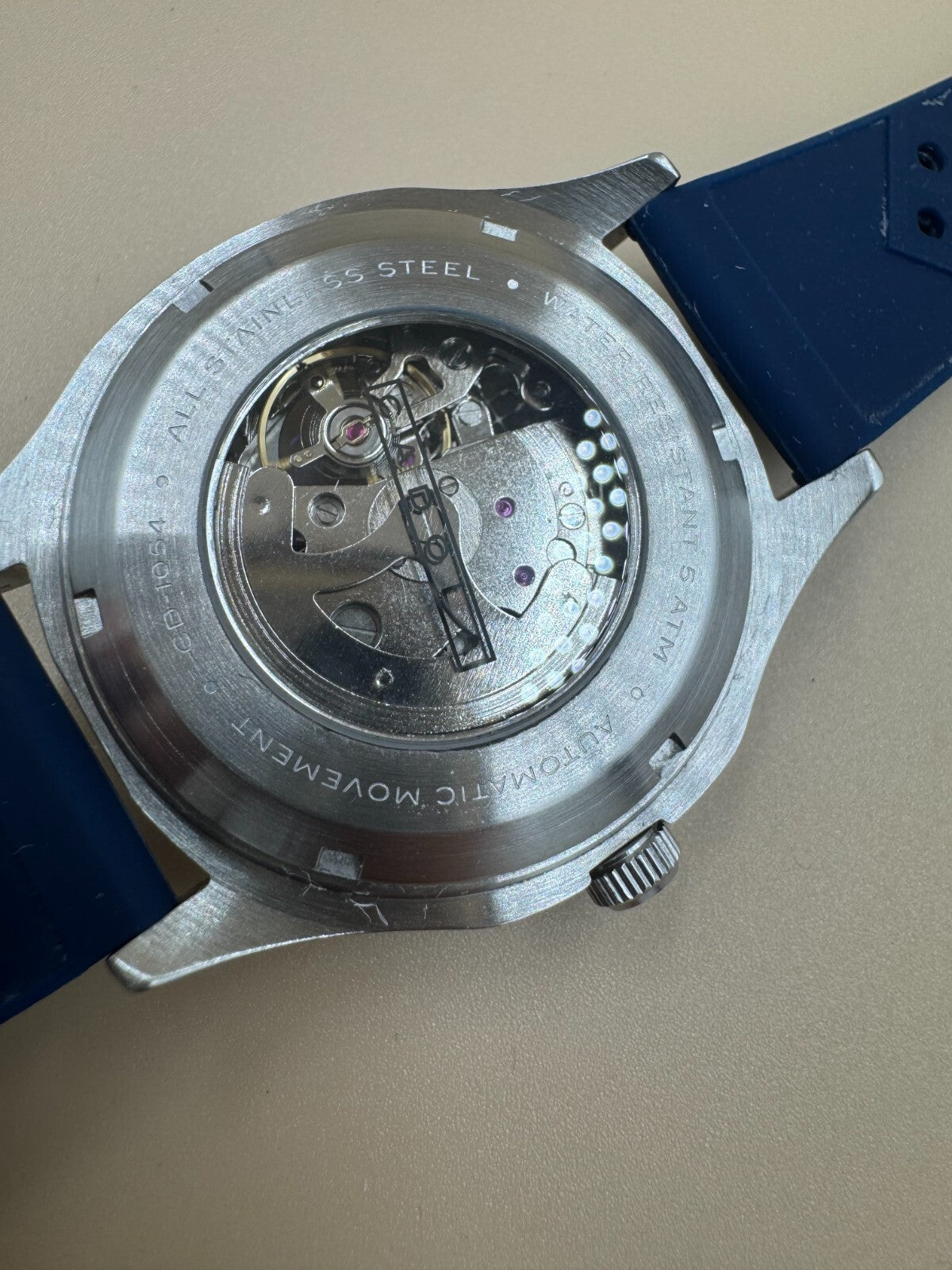 Cadola Tail Light Automatic CD-1054-02 Blue and Silver Watch in Great Condition