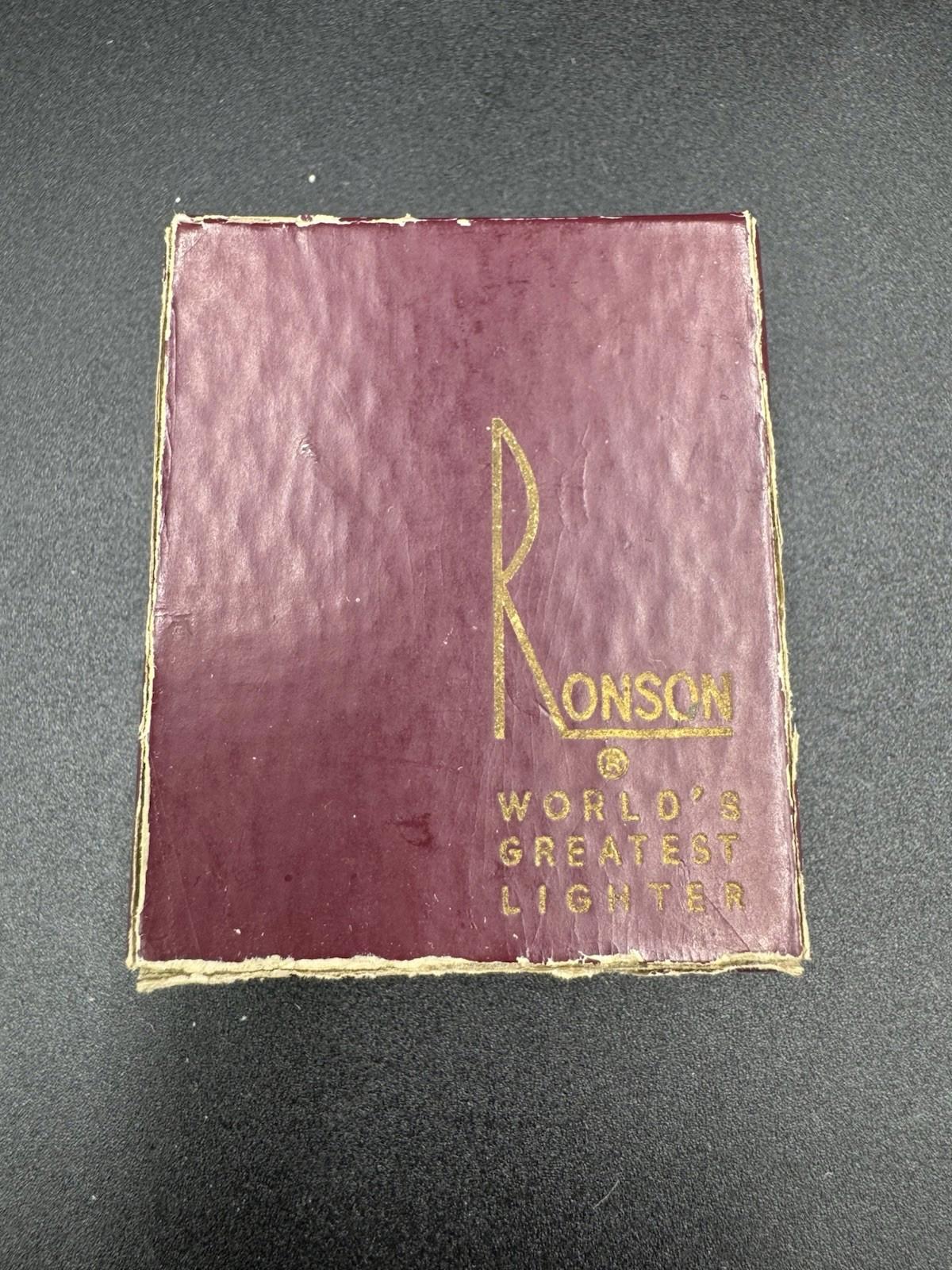 Vintage Ronson Princess Ladies' Silver Hammered Lighter Untested with Box Access