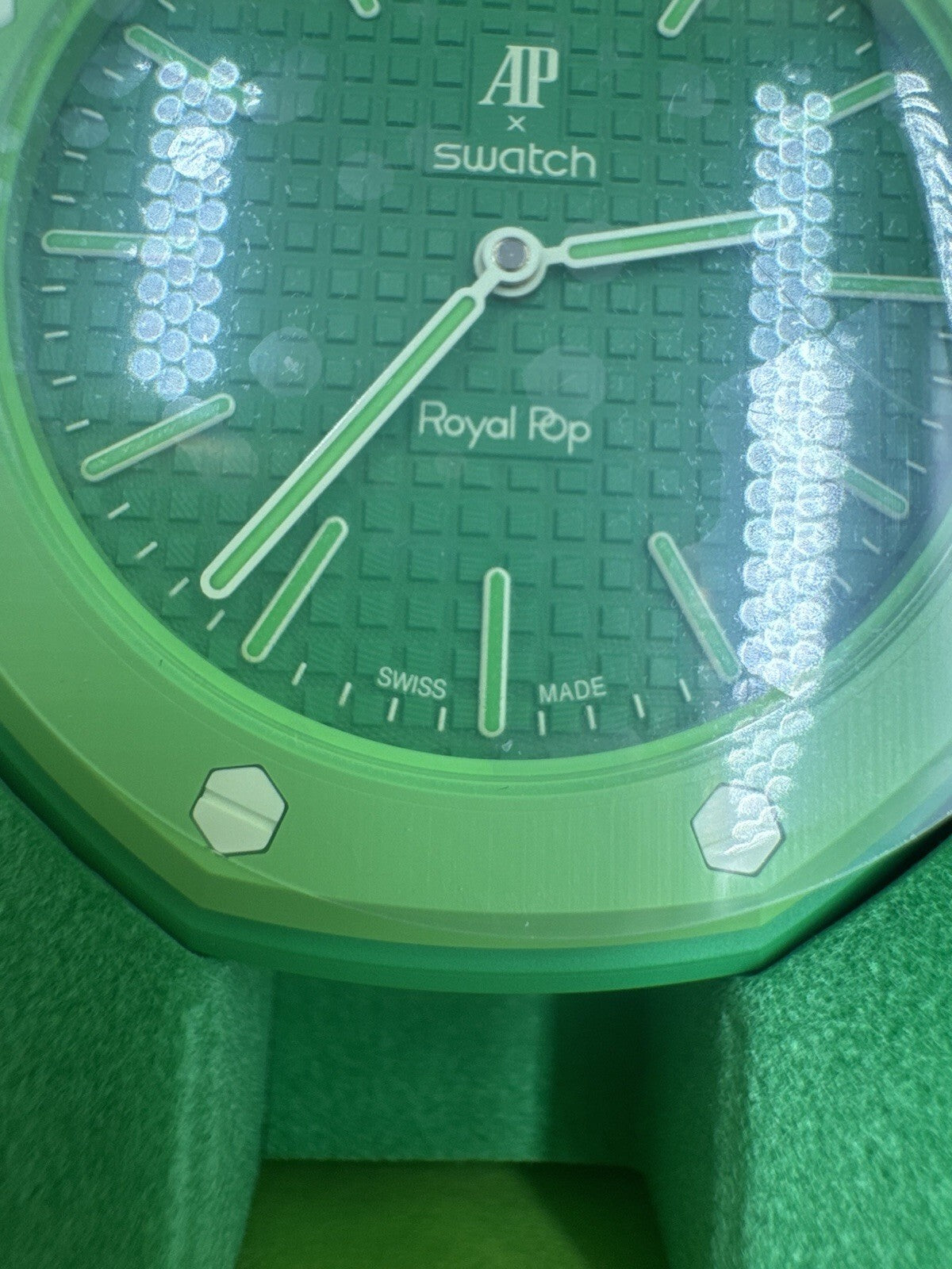 BRAND NEW AP Swatch Royal Pop Green Eight Limited Edition 41mm w/ Box & Papers