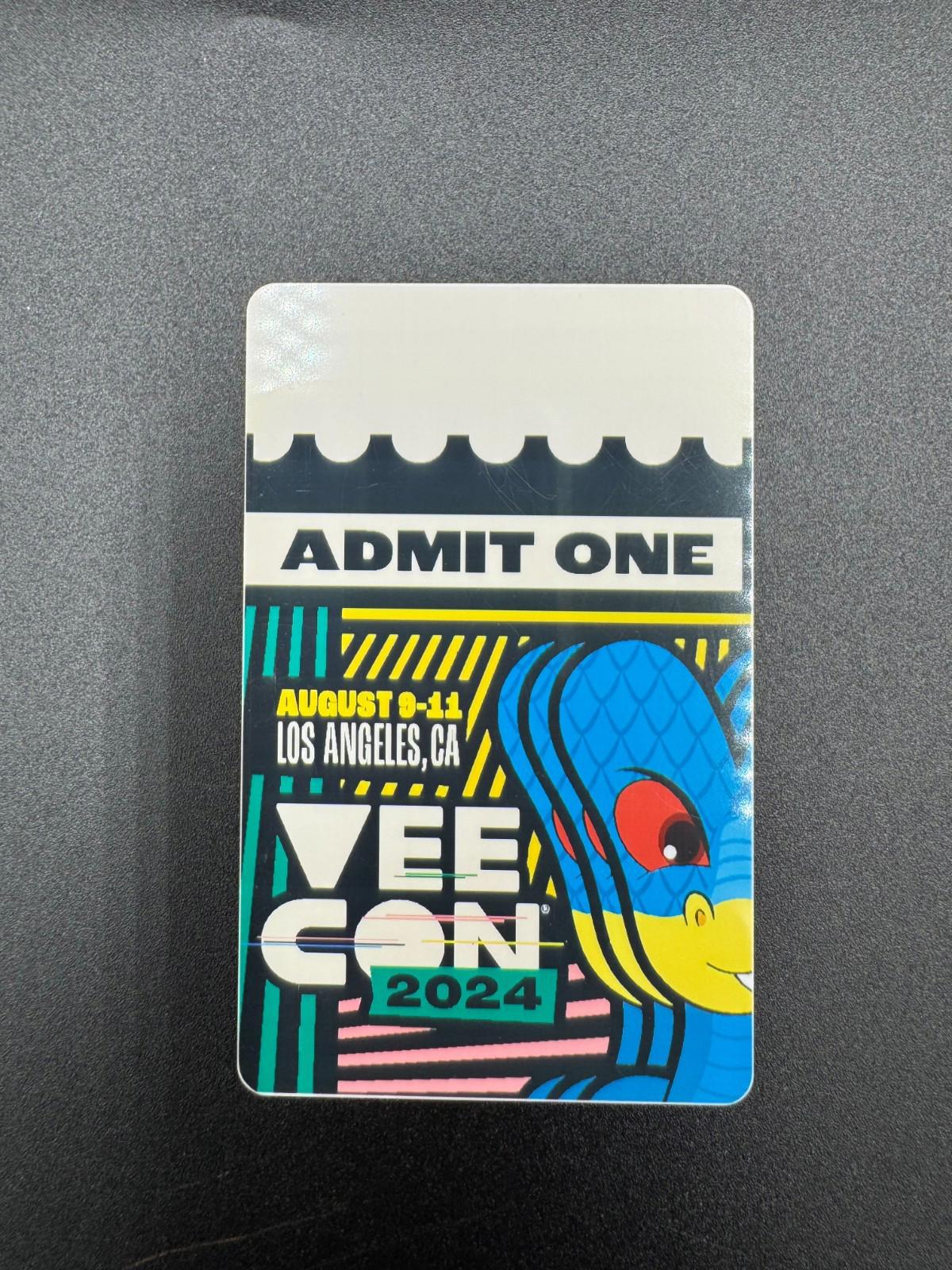 Rare VeeCon 2024 Physical Ticket VeeFriends Gary Vaynerchuk Collectible Admit 1